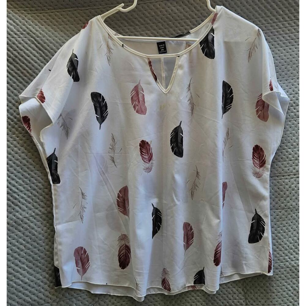 Women's Leaf Blouse SZ 2XL